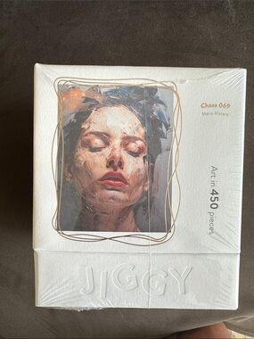 JIGGY 450-Piece Art Puzzle in Cream & Pink